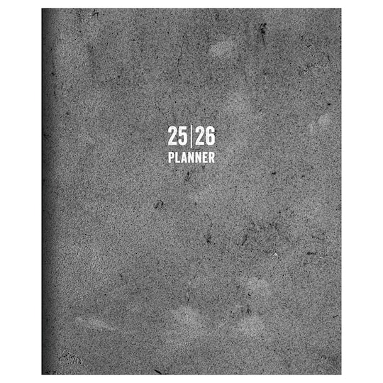 TF Publishing 2025-2026 Concrete Large Monthly Planner